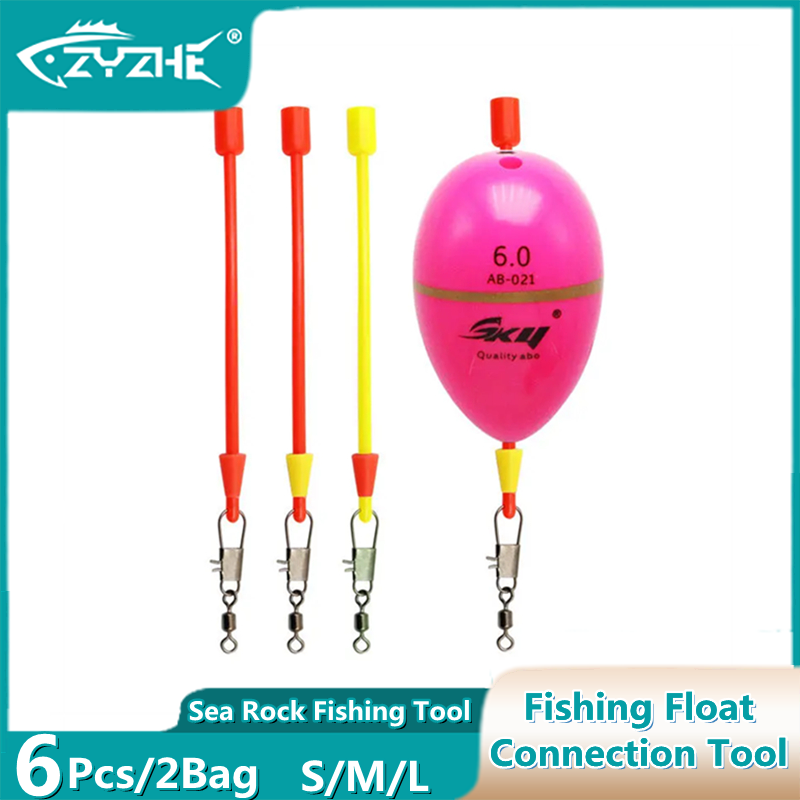 Fishing Bobber Float - ZYZHE 6pcs/2Bags Sea Rock Fishing Float