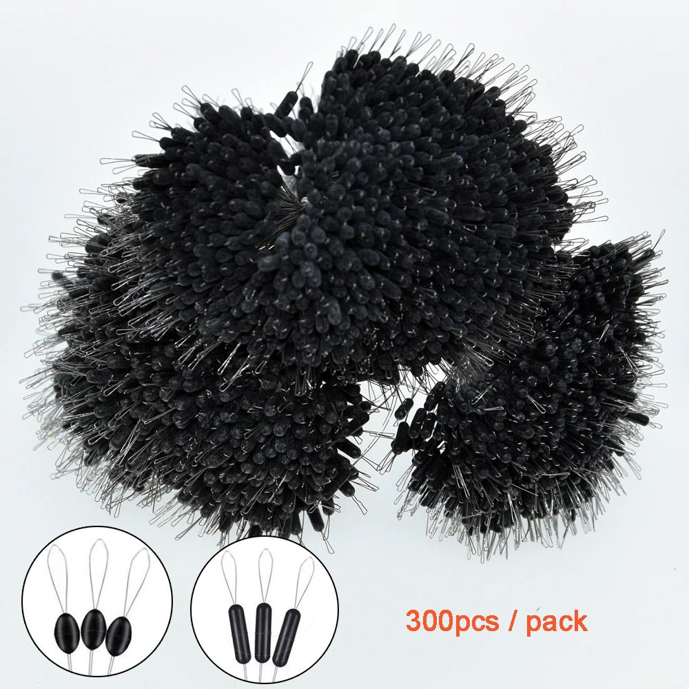 Fishing Bobber Float - 300pcs/pack Black Float Fishing Bobber Silicone