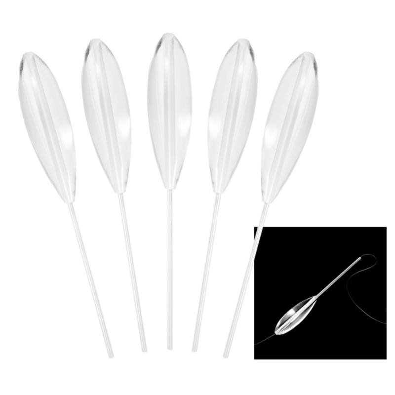 Fishing Bobber Float - 5pcs Clear Plastic Casting Bobbers Bombarda