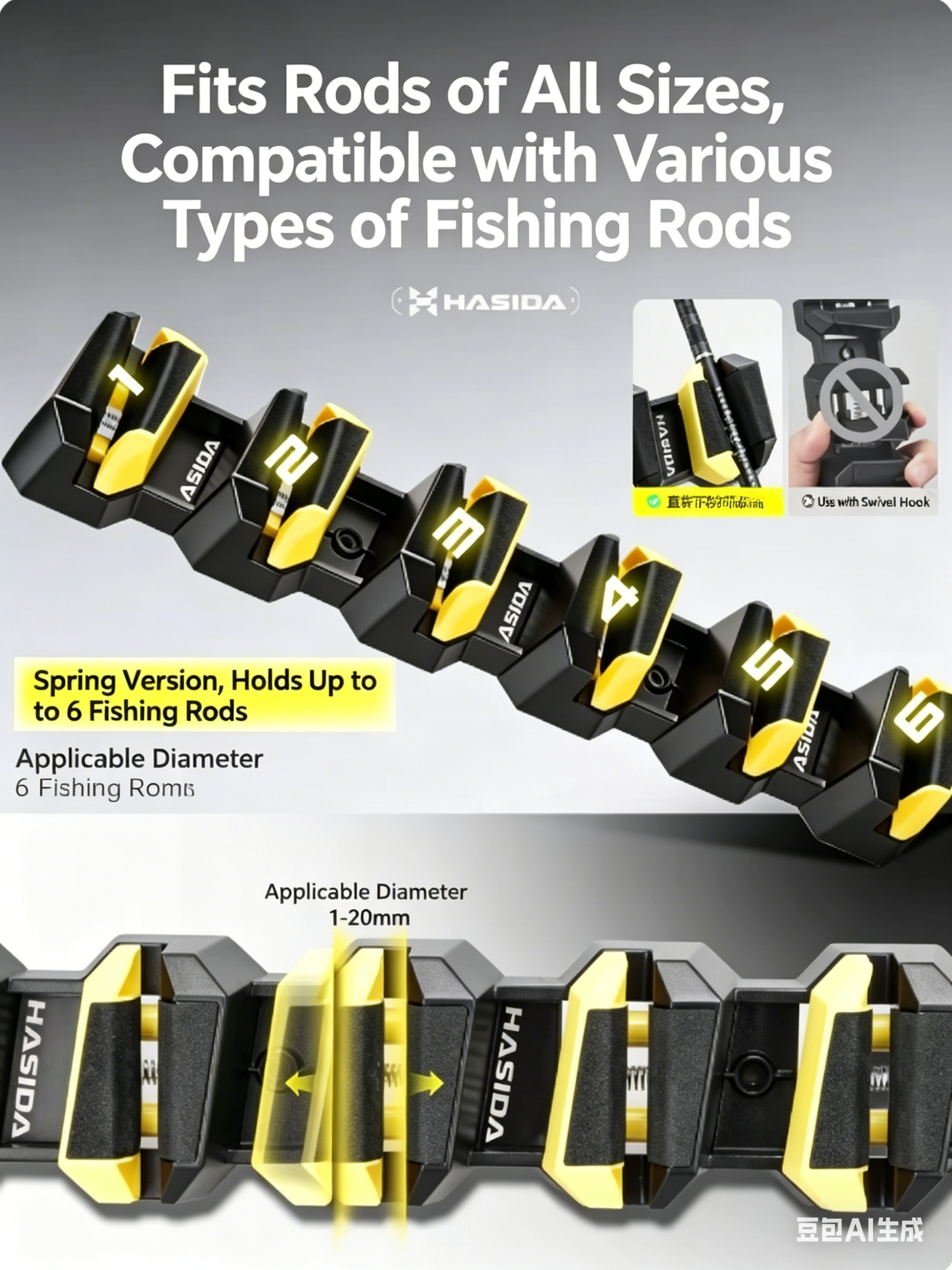 HISTAR Soft Rubber Wall-Mounte - Spinning Reel ulasan dan harga