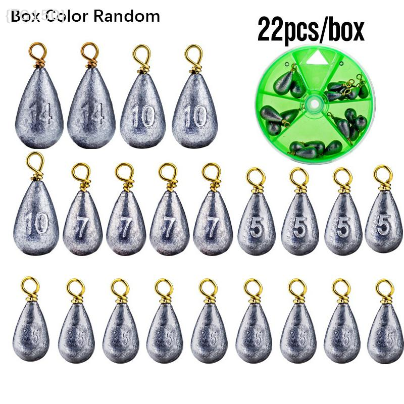 【TG150】22Pcs/Box Fishing Bait  - Fishing Equipment Organizer ulasan dan harga