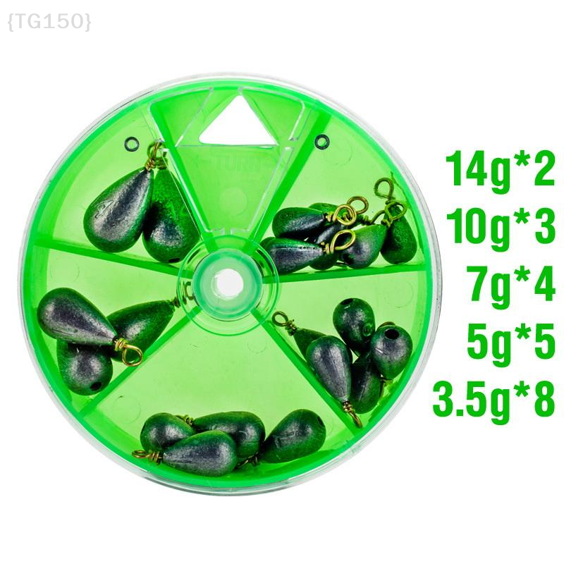 【TG150】22Pcs/Box Fishing Bait  - Fishing Equipment Organizer ulasan dan harga