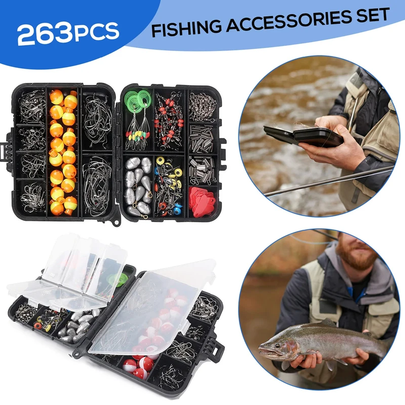 263pcs Outdoor Fishing Accesso - Fishing Equipment Organizer ulasan dan harga