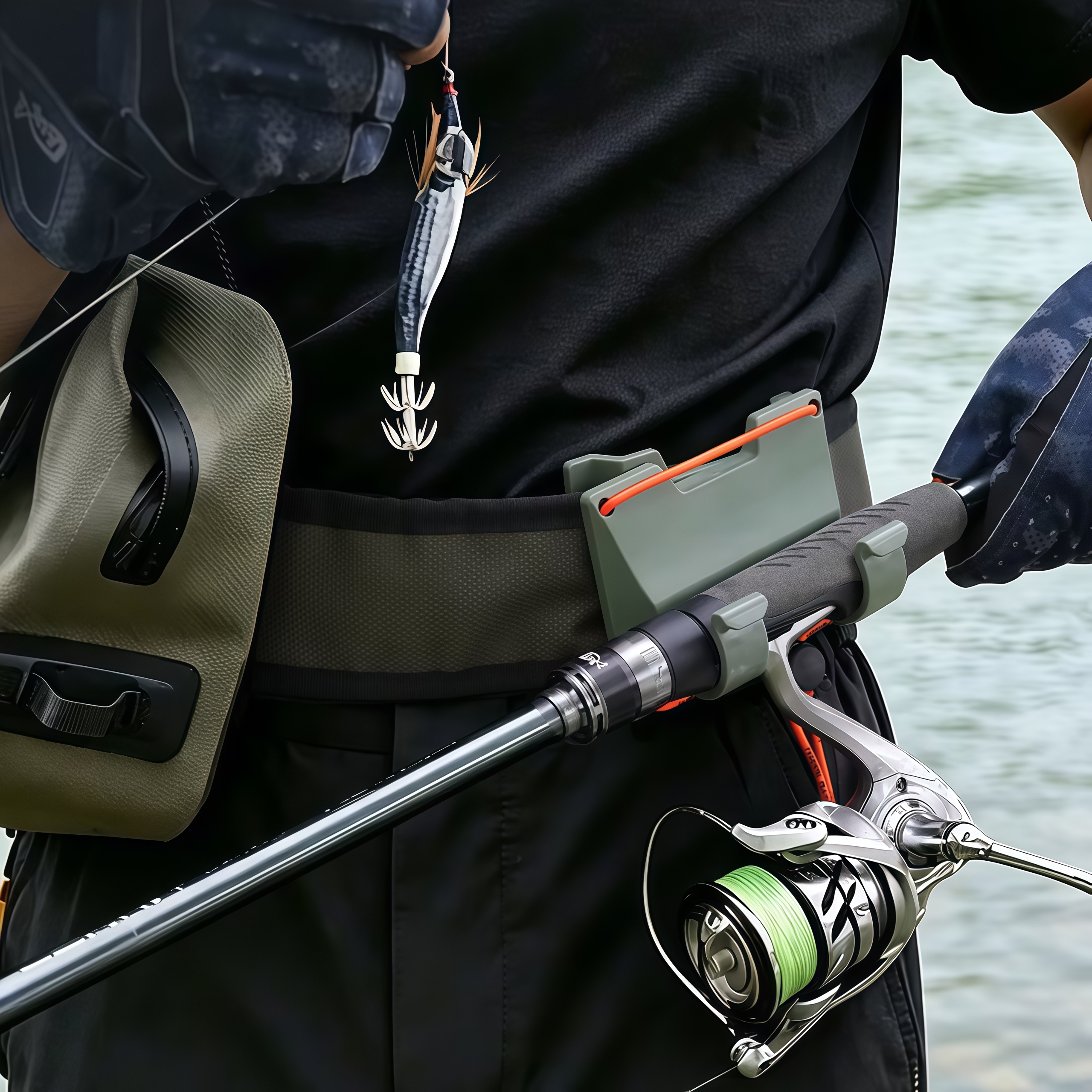 DEUKIO Outdoor Belt Clip Rod H - Spinning Reel ulasan dan harga