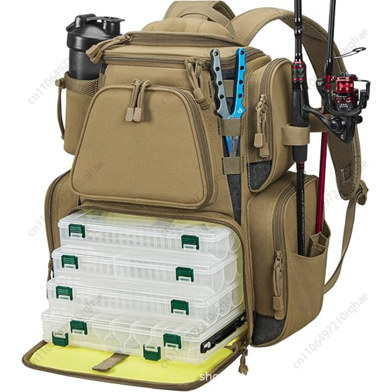 Fishing Gear Backpack with Lar - Fishing Equipment Storage ulasan dan harga